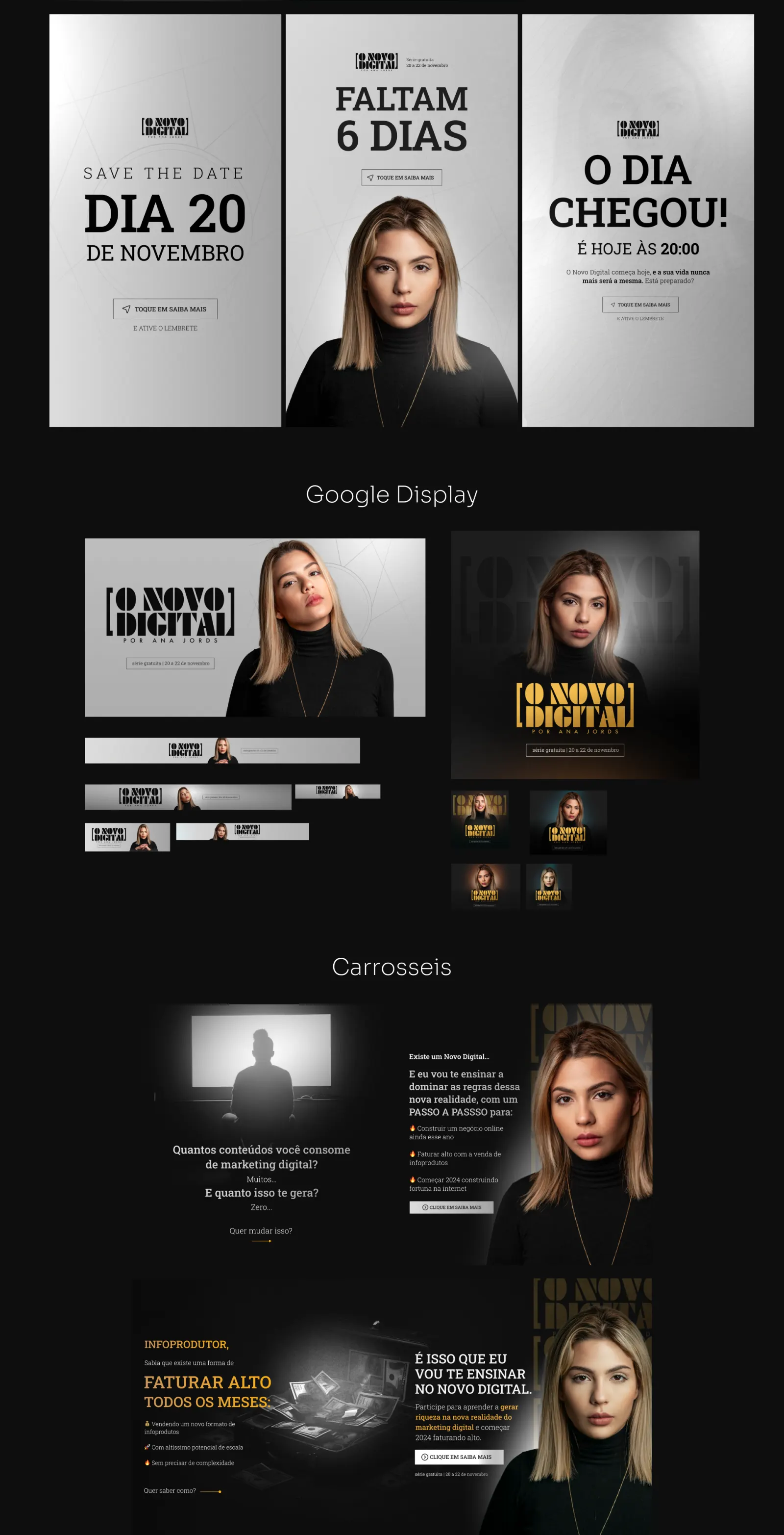 O Novo Digital project board