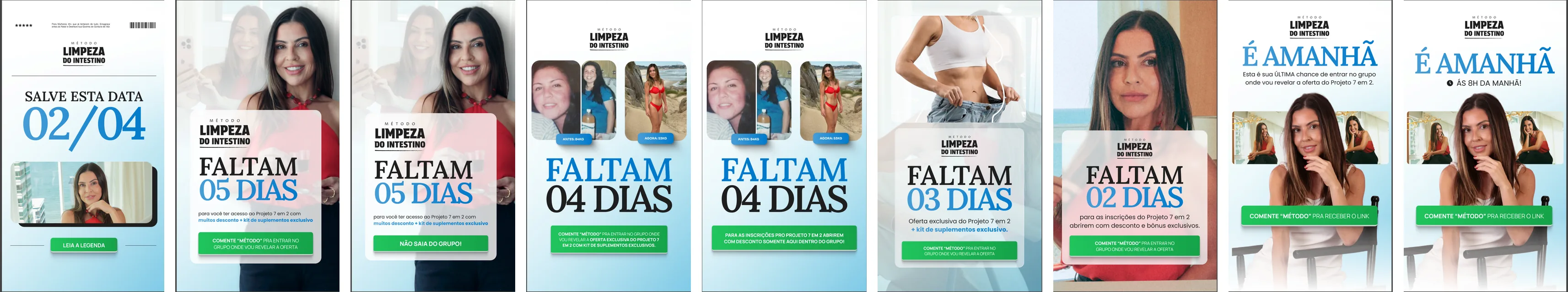 Countdown stories for the launch