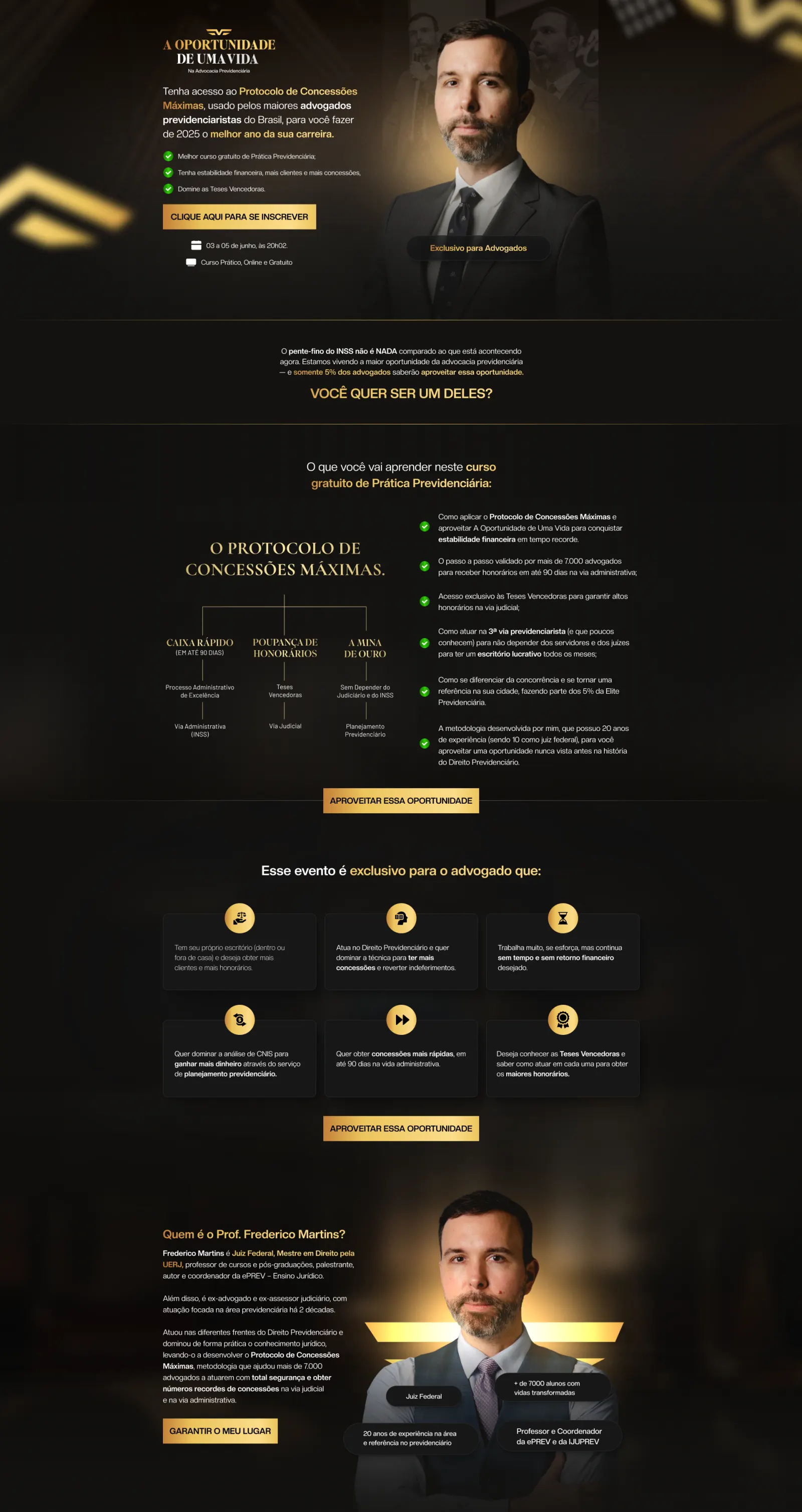 Lead capture page for the launch