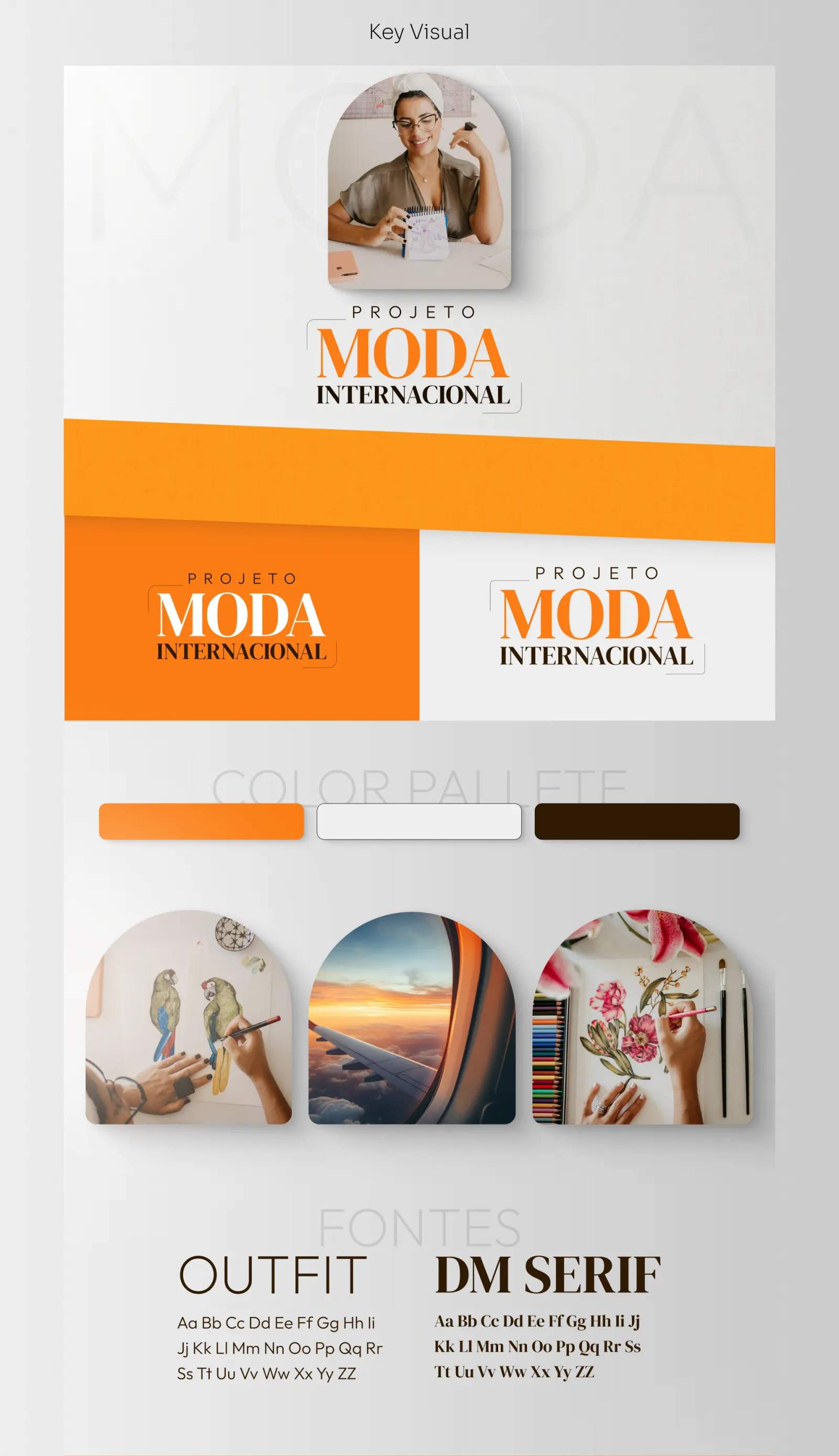 Moda Internacional identity board