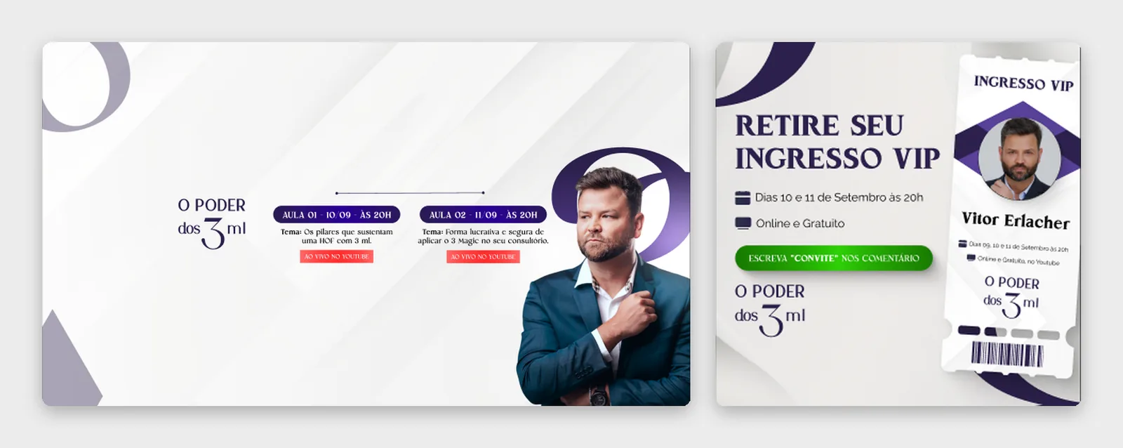 YouTube cover and VIP ticket post