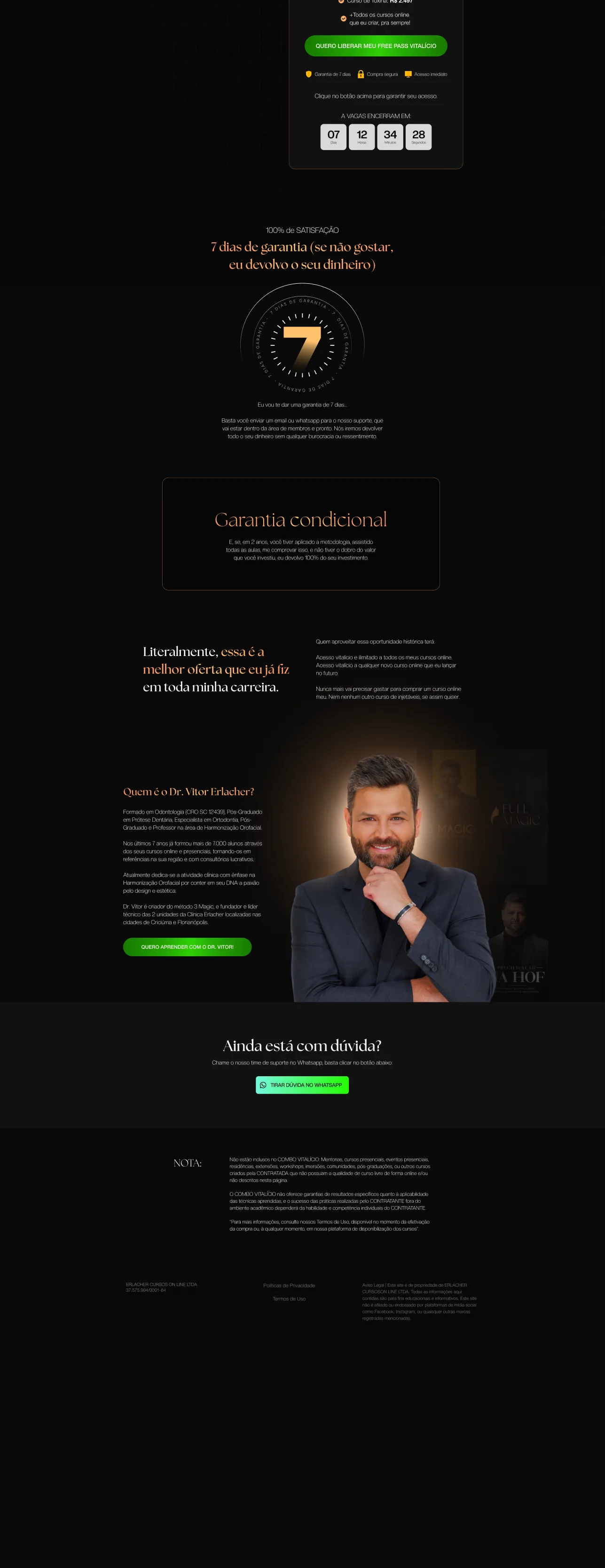 Sales page for the lifetime combo